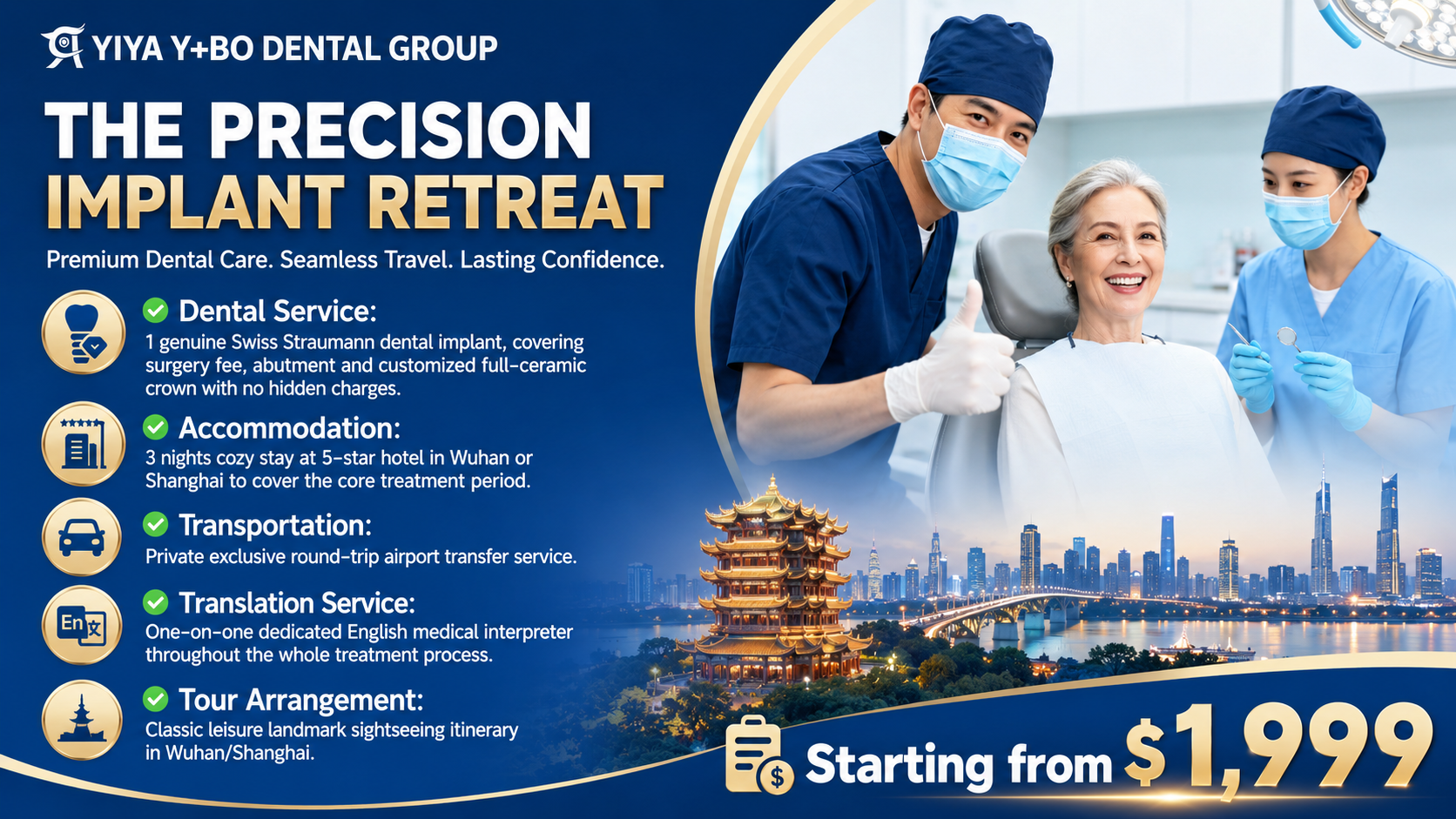 The Precision Implant Retreat dental tourism package